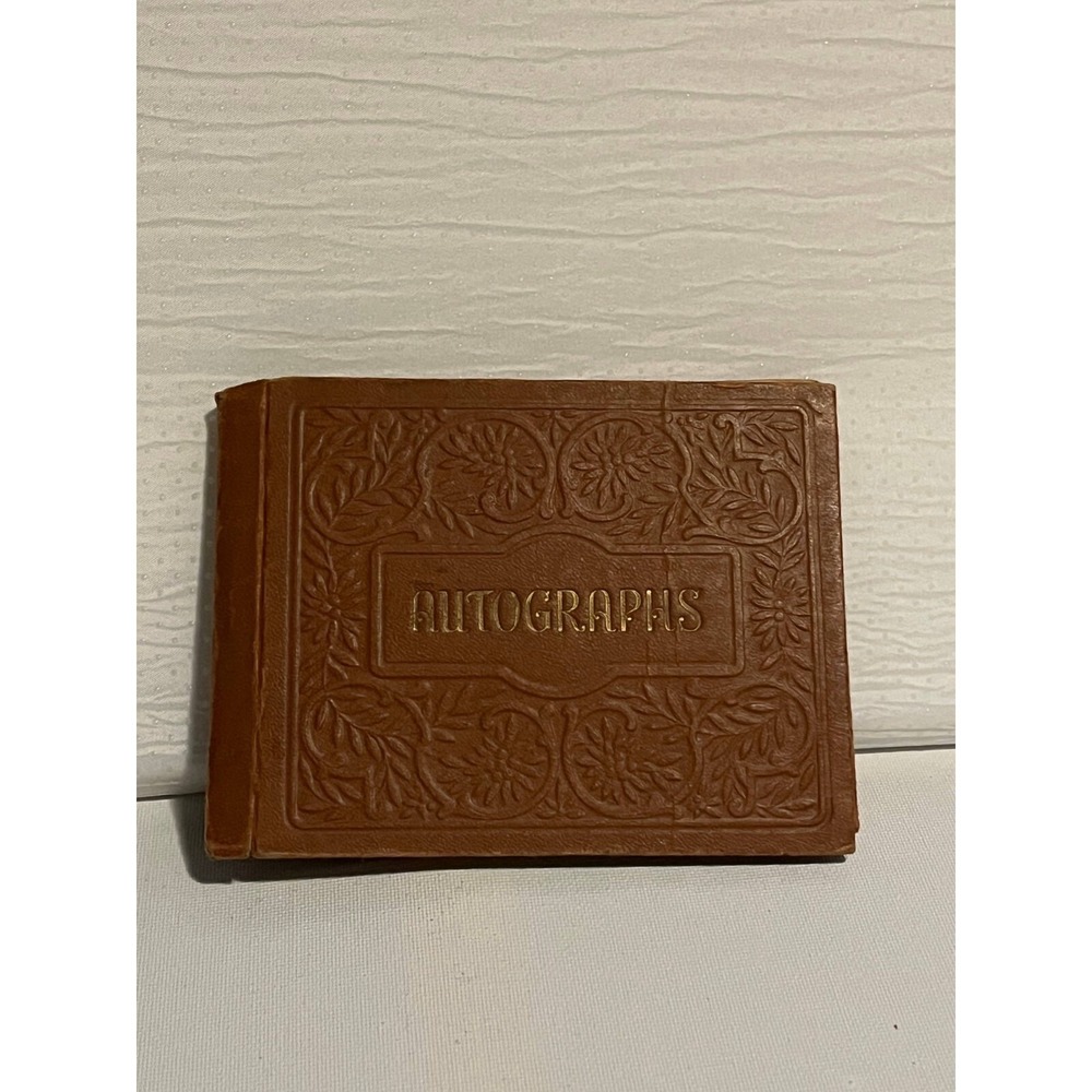 Vintage 1941-2 Grade School Autograph Book 7th Grade California